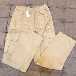 NWT Boys Kids Dark Khaki Pull On Cargo Pants Size Large 12